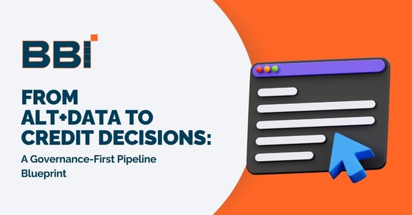 From Alt-Data to Credit Decisions: A Governance-First Pipeline Blueprint